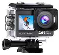 5K Touch Action Camera with Remote & Wireless Mic