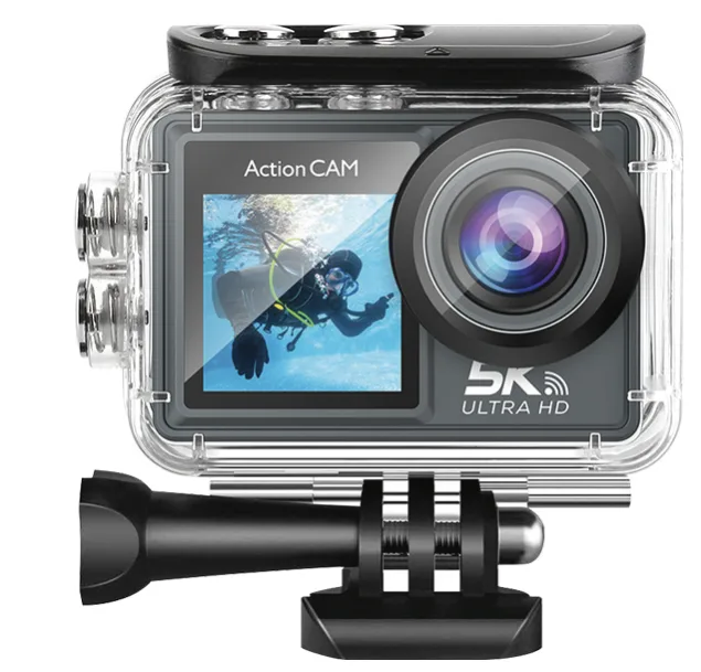 5K Dual-Screen Action Camera with Remote